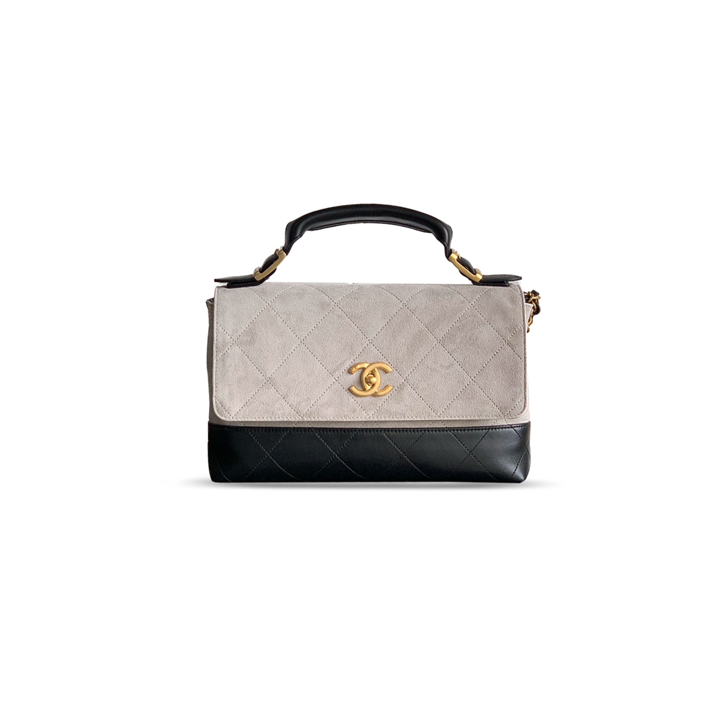CHANEL LARGE FLAP BAG WITH TOP HANDLE AS5637 (29*18*8cm)